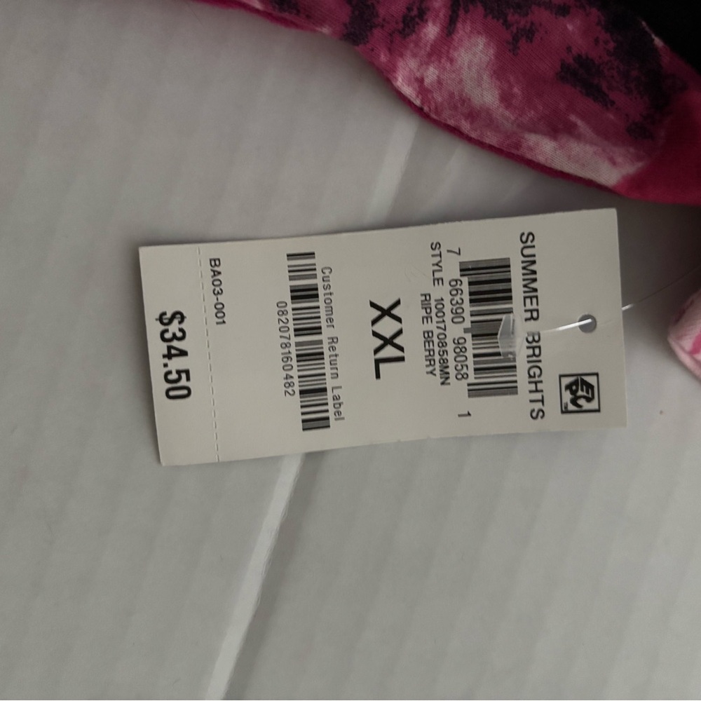 NWOT INC Floral Pink Men's Shirt - Picture 4 of 4